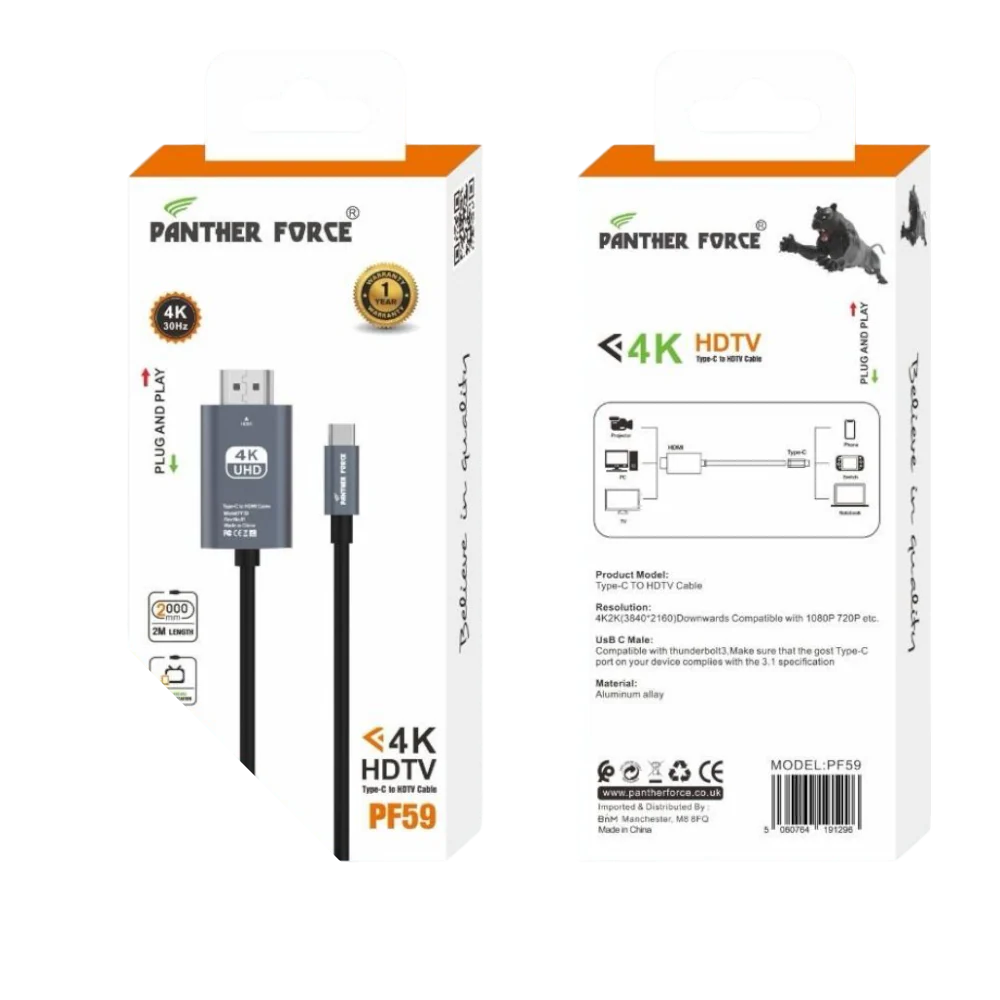 PF59 - Panther Force 4K High-Definition TV Adapter