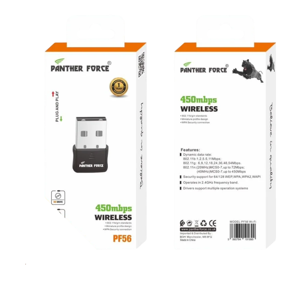 PF56 - PANTHER FORCE 450 MBPS WIRELESS ADAPTER