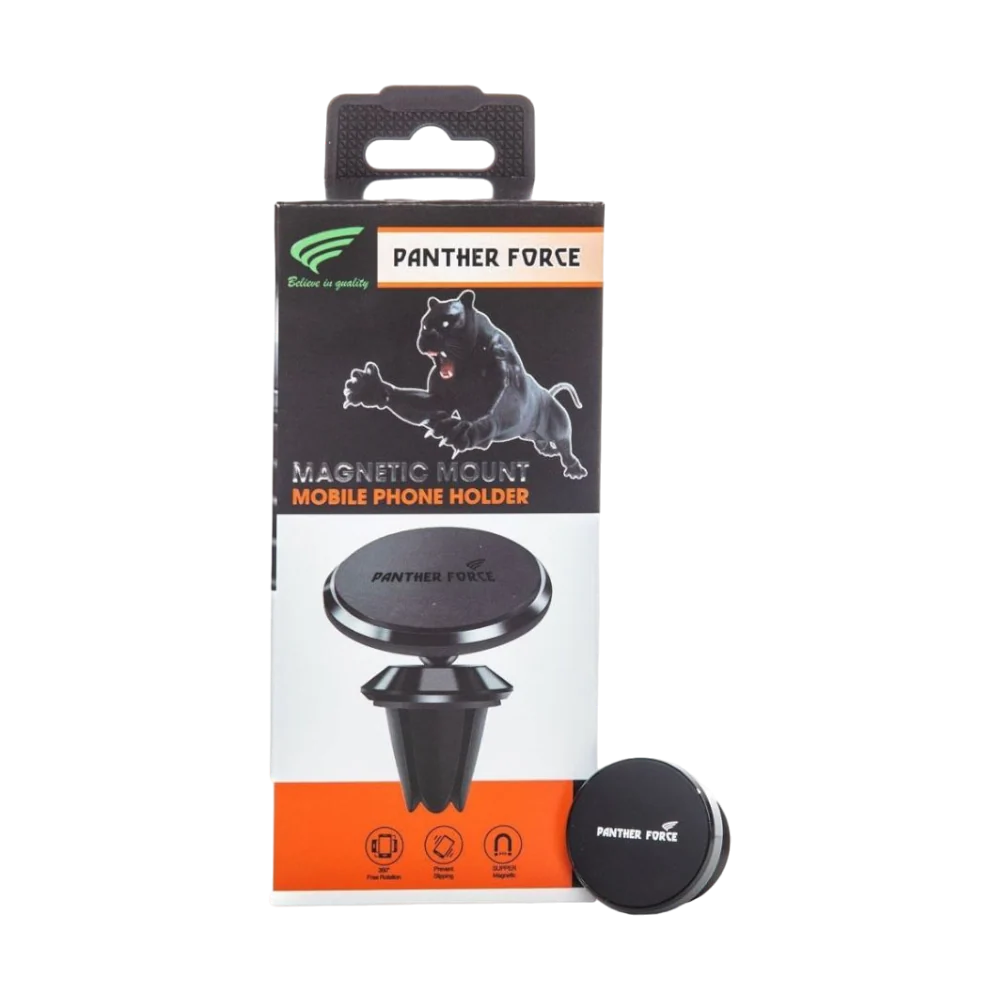 PF10 - Panther Force Round Magnetic Air Vent Holder With Secure Magnetic Grip