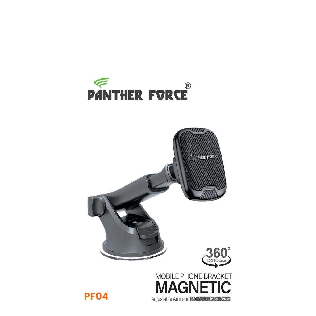 PF04 - Panther Force Car Holder Long Magnetic Dashboard Holder | Universal Magnetic Phone Mount