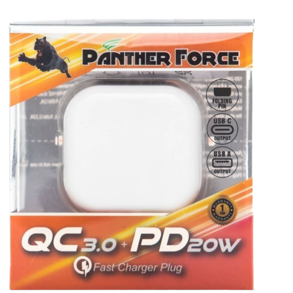 PF74- PANTHER FORCE 20W TYPE-C MAIN PLUG (STRAIGHT PIN)