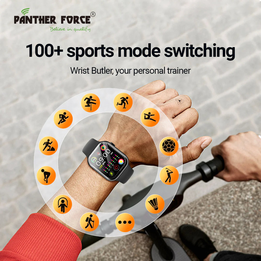 PF300 - Panther Force Stylish AMOLED Display Smart Watch