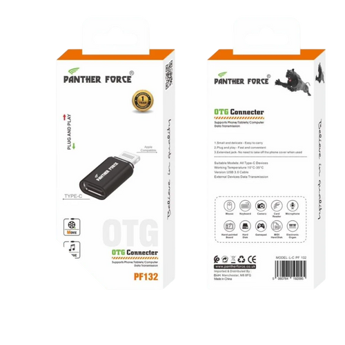 PF132 - Panther Force Apple OTG Connector - USB Connectivity for Lightning Devices