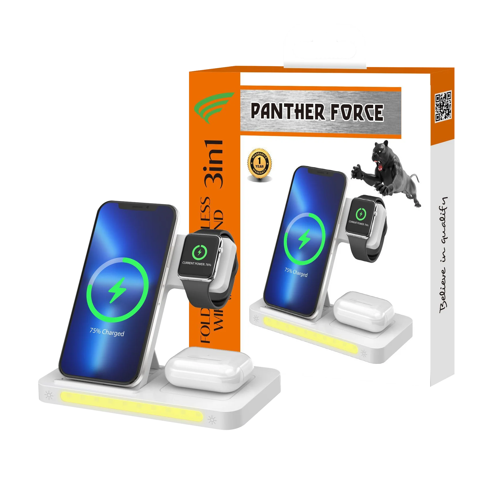 PF213- PANTHER FORCE 3 IN 1 WIRELESS CHARGE