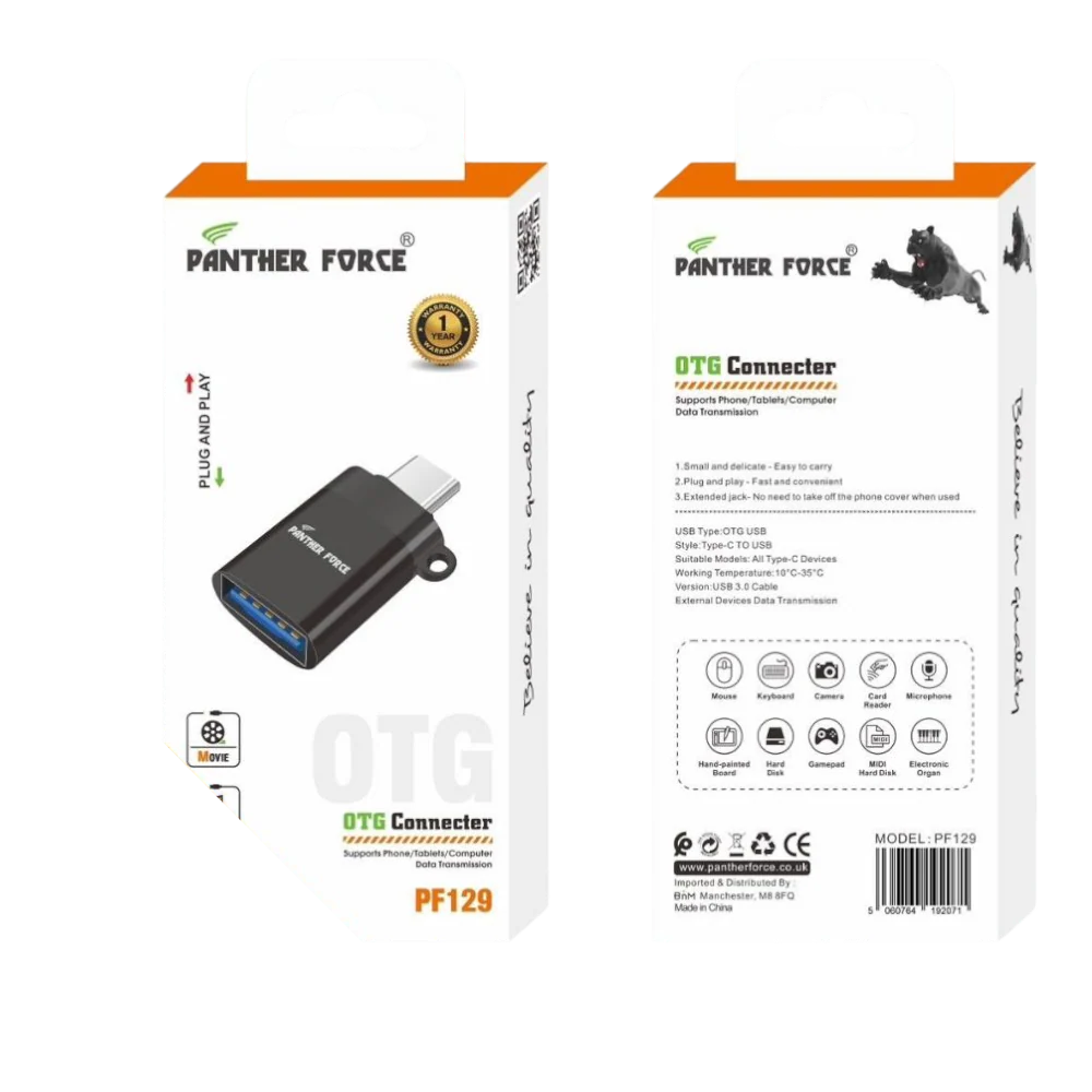 PF129 - Panther Force OTG Connector - Universal Connectivity for USB Devices