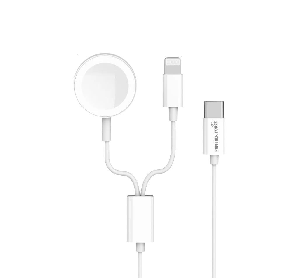PF208 - Panther Force 2-in-1 Watch Charger - Extended Length for Convenient Charging