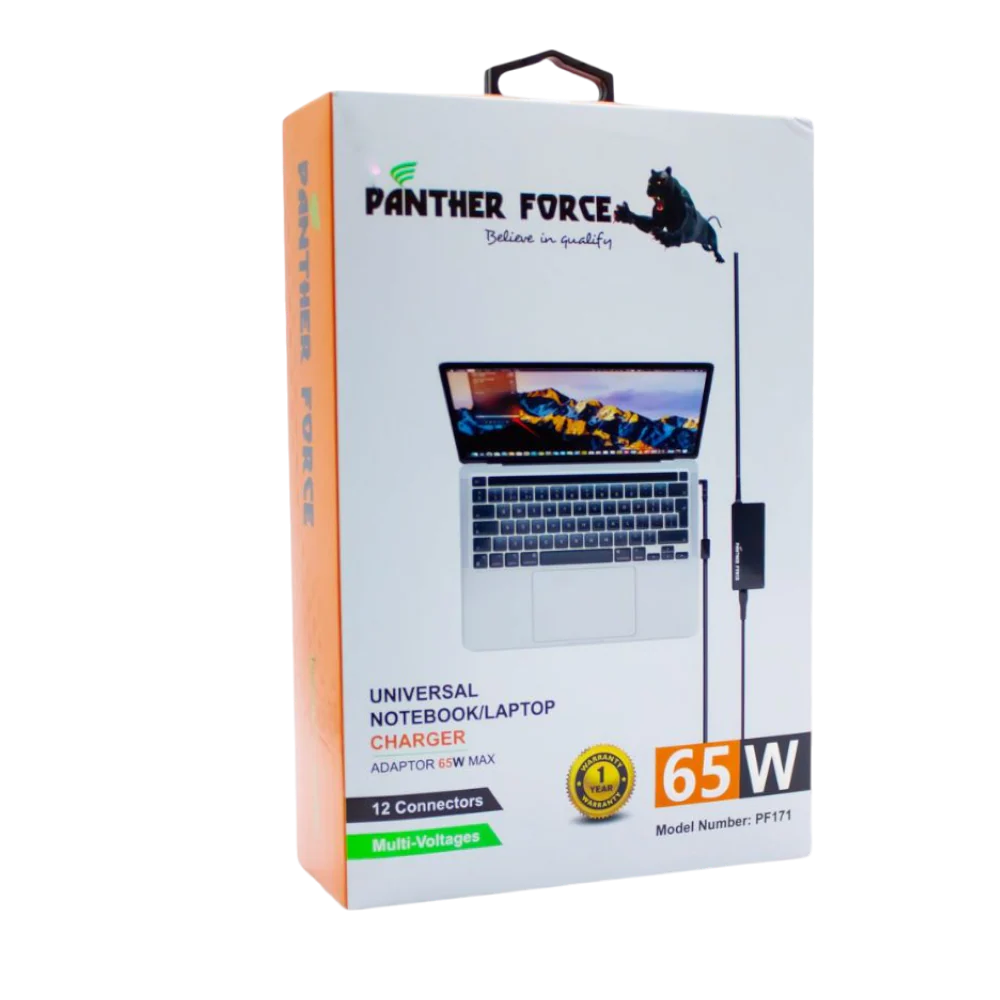 PF171 - Panther Force 2.4A White Dual USB Car Charger Fast & Safe Dual-Device Charging