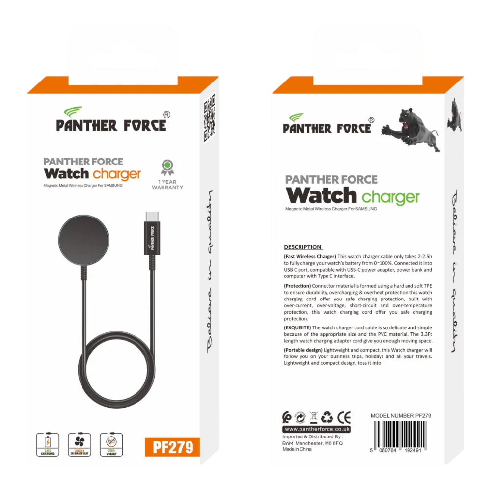 PF279 - Panther Force Watch Charger for Samsung - Seamless Connectivity