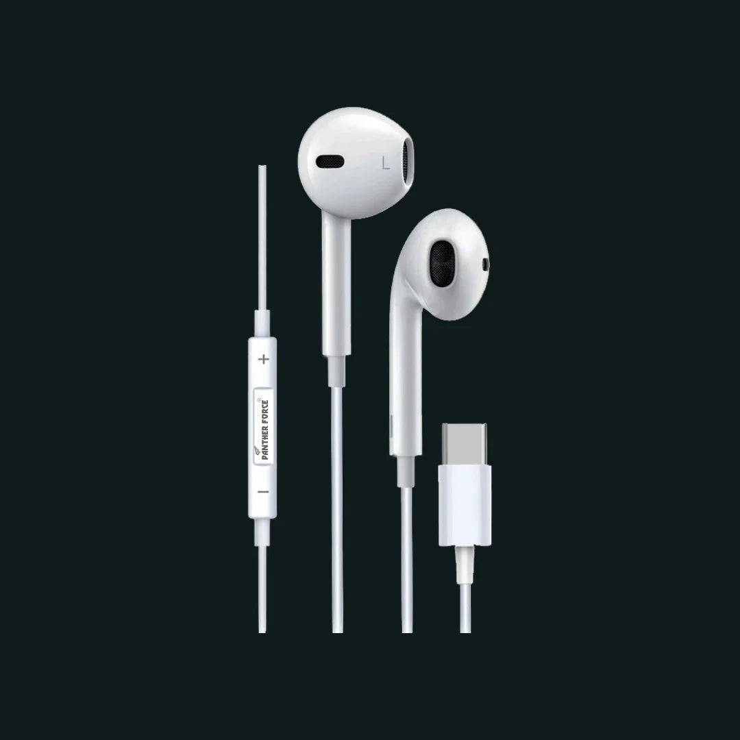 PF221 - Panther Force C-Type Handsfree – USB-C Wired Earphones | High-Quality Sound