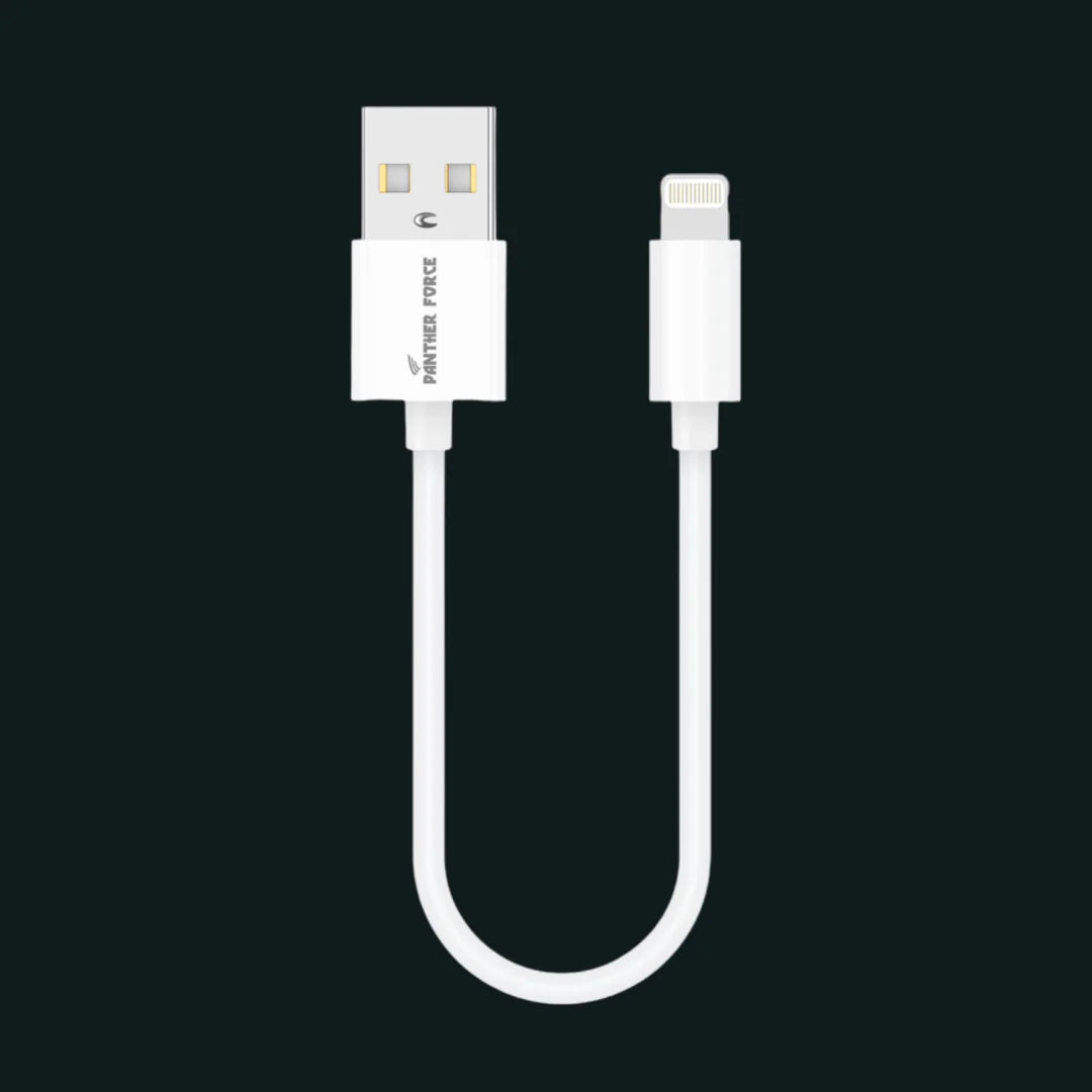 PF284- Panther Force 20cm Data Cable Apple Connector - Fast Charging and Data Transfer