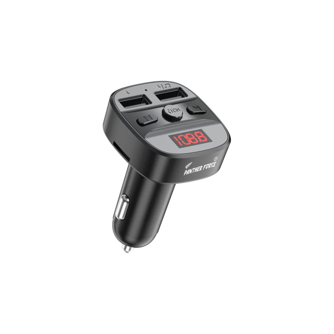 PF47 - Panther Force 2.4A Car MP3 FM Transmitter with Dual USB Charger
