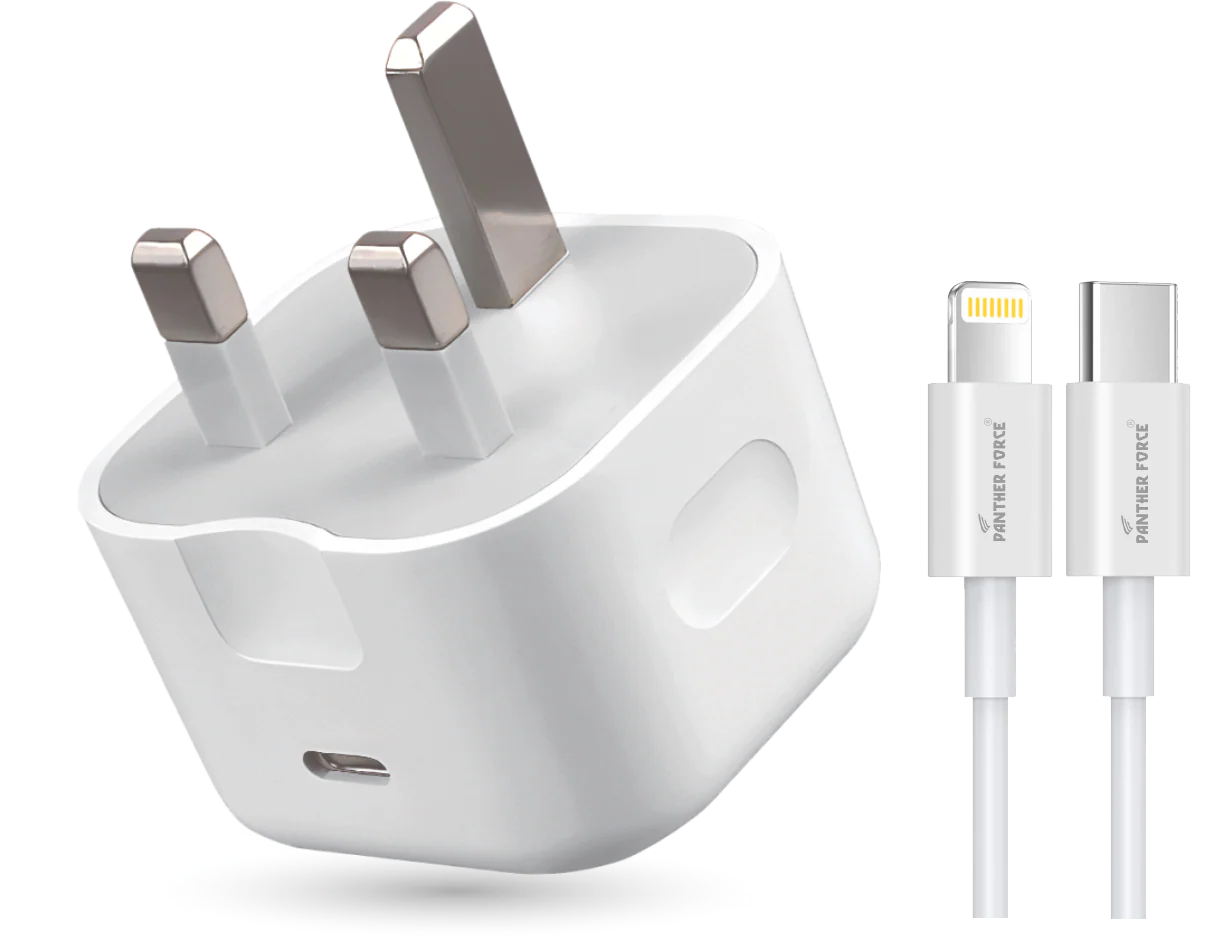 PF69 - Panther Force 20W Fast Charger + Type-C to Lightning Cable Combo